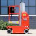 Aerial man lift aluminium single mast hydraulic lift self propelled mast lift mobile single person lifter